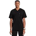 Cherokee Infinity Mens Scrubs Top V-Neck Modern Fit 2 Pocket 360° Stretch