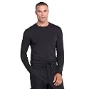 Cherokee Scrubs Men’s Long Sleeve Underscrub Knit Tee,Crew Neck, Stretch Durable Layering Shirt for Medical Uniforms - WW700