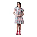 Cherry amp Jerry Blue Floral Print Schiffli