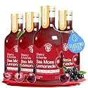 Cherry Aronia Sea Moss Electrolyte Lemonade – Fruit Hydration Drink – No Added Sugar with Sea Moss & Electrolytes – 4 x 12 fl oz Bottles