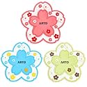 Cherry Blossom Flower Plates, Set of 3 | Aesthetic Pastel Decorative Tableware for Home & Kitchen | Unbreakable Pink, Blue, Yellow Flower Plates for Snacks, Picnic & Kids