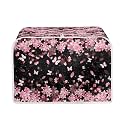 Cherry Blossom Toaster Covers 2 Slice Dust Cover with Top Hook, Kitchen Appliance Organizer Bag Anti-Scratch Microwave Oven Kitchen Accessories Fingerprint Protection