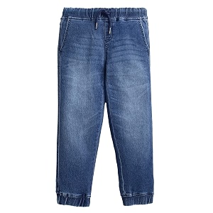 Cherry Crumble Blue Washing Effect Denim Casual