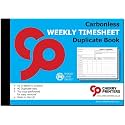 Cherry Printers | NCR | Weekly Timesheet | Duplicate Book | A5 | 40 Sets