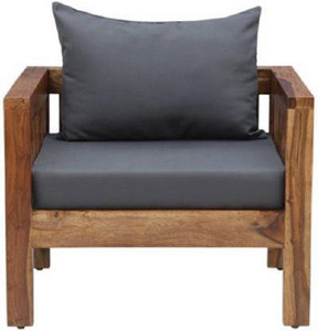 cherry wood rosewood sheesham fabric 1 seater  sofa finish color - matte diydo-it-yourself