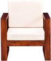 Cherry Wood Rosewood (Sheesham) Fabric 1 Seater  Sofa (Finish Color - Honey Finish, DIY(Do-It-Yourself))