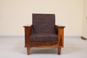 Cherry Wood Rosewood (Sheesham) Fabric 1 Seater  Sofa
