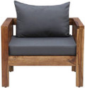 Cherry Wood Rosewood (Sheesham) Fabric 1 Seater  Sofa (Finish Color - Matte, DIY(Do-It-Yourself))
