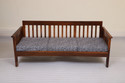 Cherry Wood Rosewood (Sheesham) Fabric 3 Seater  Sofa (Finish Color - Brown Teak Finish, DIY(Do-It-Yourself))