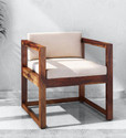 Cherry Wood Rosewood (Sheesham) Solid Wood Living Room Chair (Finish Color - Provincial Teak, Pre-assembled)