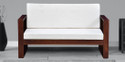 Cherry Wood Sheesham Solid Wood Fabric 2 Seater  Sofa (Finish Color - Honey Oak Finish, DIY(Do-It-Yourself))