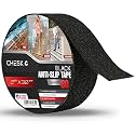 Chesk Grip Tape for Stairs – 2in x 30ft Black Anti-Slip Stair Strips – Adhesive Stair Treads Non-Slip Indoor and Outdoor – Heavy-Duty Grip Tape for Skateboard, Shower, Floor, Steps