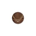 CHESKY 14K Gold Plated Layered Chain Necklace for Women