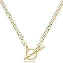 CHESKY 14K Gold Plated Layered Chain Necklace for Women