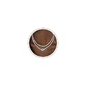CHESKY 14K Gold Plated Layered Chain Necklace for Women