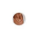 CHESKY 14K Gold Plated Layered Chain Necklace for Women
