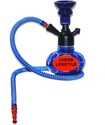 CHESS Lifestyle 8 inch Glass, Iron Hookah (Blue)