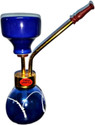 CHESS Lifestyle glass iron hookah blue 6 inch Glass Hookah (Blue)