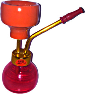 chess lifestyle mini pocket red glass iron hookah 6 inch glass hookah red