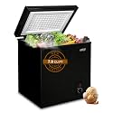7.0 cu.ft Mini Chest Freezer Compact Deep Freezer Top Door Black