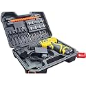 Cheston 12V Cordless Drill Machine Screwdriver Kit | 10mm Keyless Chuck | 2 Lithium-ion 1200 MAH Batteries | Torque setting (18+1) |1350 RPM |Reversible Variable Speed| 24 Accessories drill bits in carrying tool kit case