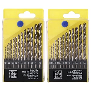 cheston drill bits pack of 2-13pcs each 15-65mm drill bit set for drill machine for home use carbide speed tips drill bits suitable for stainless steel aluminum walls amp concrete drill bit