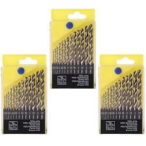 cheston drill bits pack of 3-13pcs each 15-65mm  drill bit set for drill machine for home use carbide speed tips drill bits suitable for stainless steel aluminum walls amp concrete drill bit