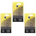 CHESTON Drill Bits Pack Of 3-13Pcs Each (1.5-6.5mm) | Drill Bit Set For Drill Machine For Home Use |Carbide Speed Tips |Drill Bits Suitable For Stainless Steel, Aluminum, Walls &amp; Concrete Drill Bit