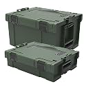 Cheston High Grade Plastic Tool Box for Tools I Tool Kit Box for Garage and Home/Tool Box Without Tools IProfessional Stackable Boxes with Interlocking System with One-Click (small &amp; large set of 2))