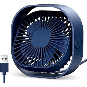 slim portable desk fan adjustable mini fan rechargable fan with long battery-life personal fan for home outdoor  multi color  desk fan