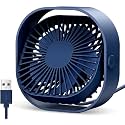 Slim Portable Desk fan, Adjustable Mini Fan, Rechargable Fan with, Long Battery-life Personal Fan for Home Outdoor, ( Multi Color ) (Desk Fan)