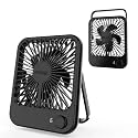 Slim Portable Desk fan, Adjustable Mini Fan, Rechargable Fan with, Long Battery-life Personal Fan for Home Outdoor, ( Multi Color ) (Slim Portable Desk Fan)