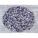 Chevron Amethyst Chips – Natural Mini Chevron Amethyst Stones, Crushed Undrilled Chevron Amethyst, Semi-Tumbled Genuine Chevron Amethyst (1/2 lb)