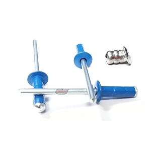 chevron blue 31634 aluminum small head with steel mandrel multi grip pop rivets fasteners 275 - 598 grip range