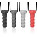 Chew Necklaces for Sensory Kids, 4 Pack Chewy Necklace Sensory Boys and Girls with Autism, ADHD, SPD, Biting, Silicone Teething Necklace Oral Chew Toys for Adults Reduce Chewing Anxiety Fidget