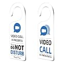 CHGCRAFT 2Pack Video Call in Progress Acrylic Door Hanger Sign