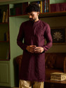 CHHAAP Embroidered Silk Blend Straight Kurta for