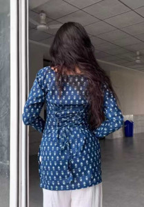 Chhapainama fashion Casual Printed Women Dark Blue