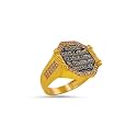 Chhatrapati Shivaji Maharaj Gold Plated Bhagwa Rajmudra Finger Ring For Men&Boys
