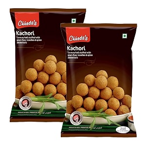chheda39s - kachori - crispy spicy snack - with spicy mixture filling - 300 gm pack of 2