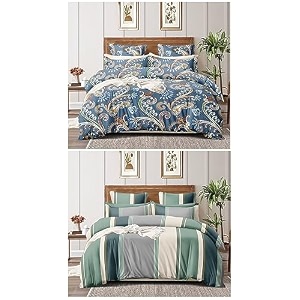 CHHILAKIYA 6D Microfiber King Size Double Bedsheet