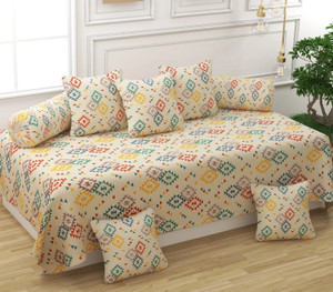 chhilakiya cotton floral diwan set orange orange