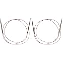ChiaoGoo Red Lace Circular 60-inch (150cm) Stainless Steel Knitting Needle; Size US 8 (5mm) 7060-8 (Pack of 2)
