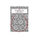 ChiaoGoo Twist RED Interchangeable Cable Memory-Free Stainless Steel Knitting Cord Red 20 cm Mini Size 1 piece 7508-M