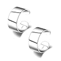 CHIC &amp; ARTSY 925 Sterling Silver Ear Cuffs for Women, Non Piercing Clip On Cartilage Cuffs, Adjustable Fake Conch &amp; Helix Earrings, Gold Plated &amp; Oxidized Various Styles