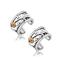 CHIC &amp; ARTSY 925 Sterling Silver Ear Cuffs for Women, Non Piercing Clip On Cartilage Cuffs, Adjustable Fake Conch &amp; Helix Earrings, Gold Plated &amp; Oxidized Various Styles