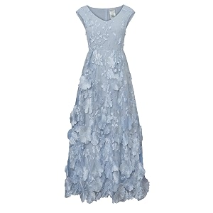 CHIC STAR Womens 3D Floral Applique Maxi