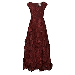 CHIC STAR Womens 3D Floral Applique Maxi