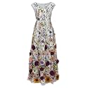 CHIC STAR Womens 3D Floral Applique Maxi