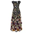 CHIC STAR Womens 3D Floral Applique Maxi